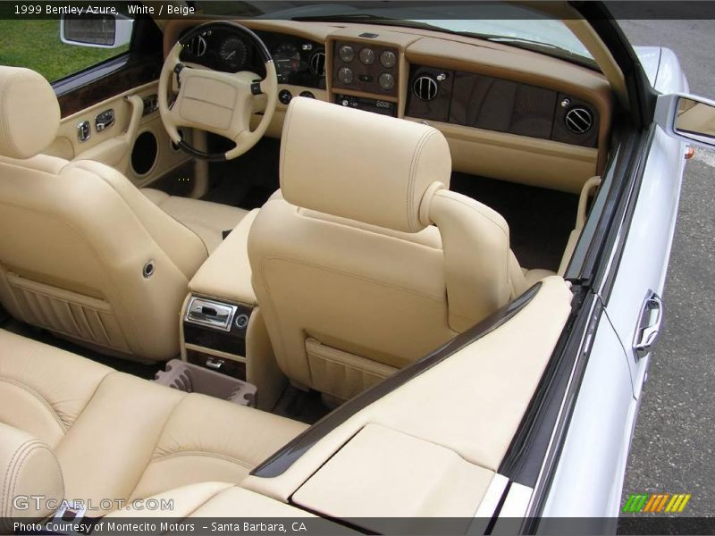 White / Beige 1999 Bentley Azure