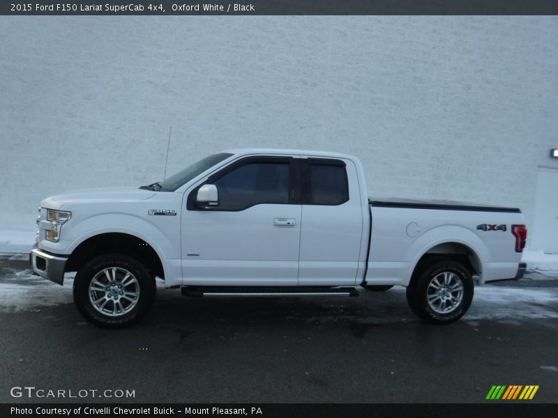 Oxford White / Black 2015 Ford F150 Lariat SuperCab 4x4