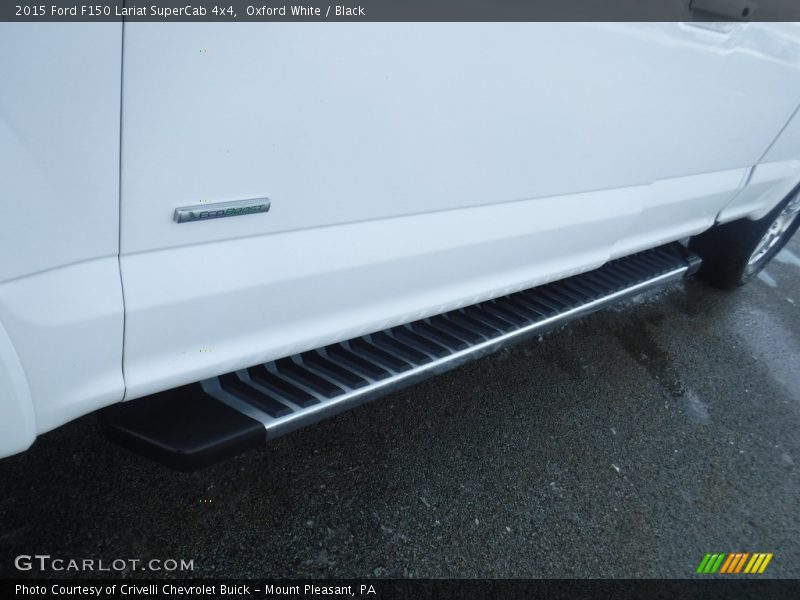 Oxford White / Black 2015 Ford F150 Lariat SuperCab 4x4