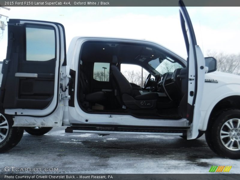 Oxford White / Black 2015 Ford F150 Lariat SuperCab 4x4