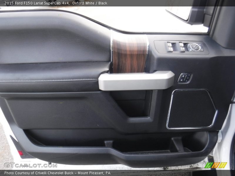 Oxford White / Black 2015 Ford F150 Lariat SuperCab 4x4