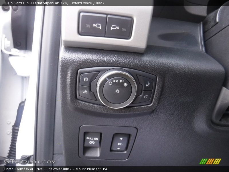 Oxford White / Black 2015 Ford F150 Lariat SuperCab 4x4