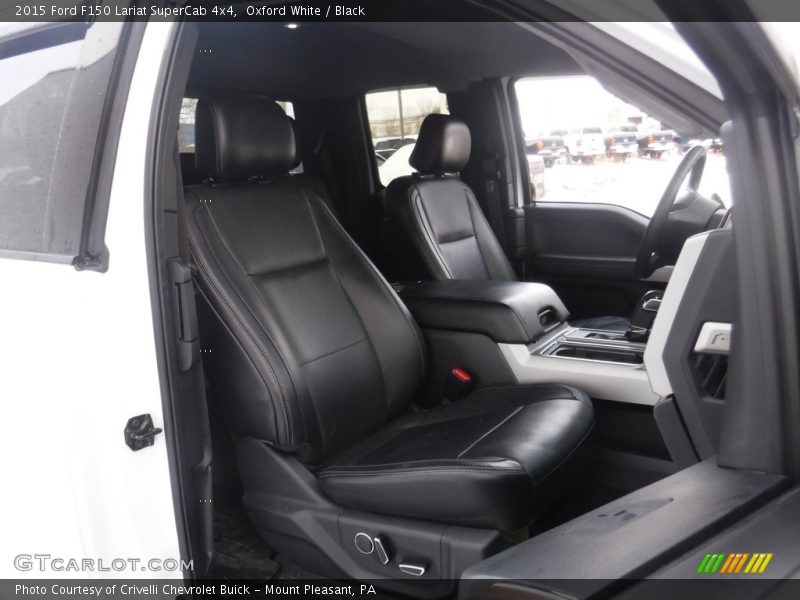Oxford White / Black 2015 Ford F150 Lariat SuperCab 4x4