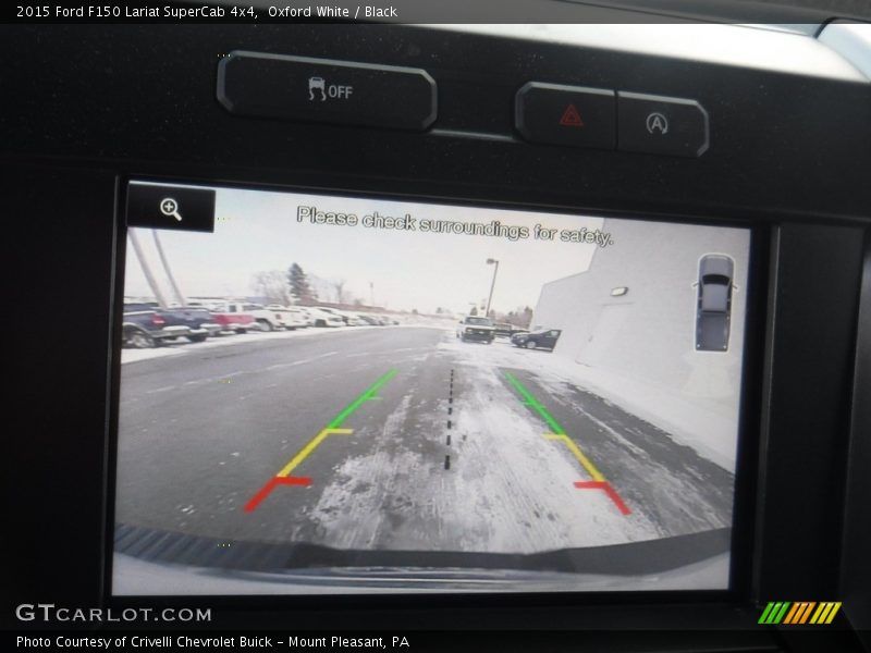 Oxford White / Black 2015 Ford F150 Lariat SuperCab 4x4
