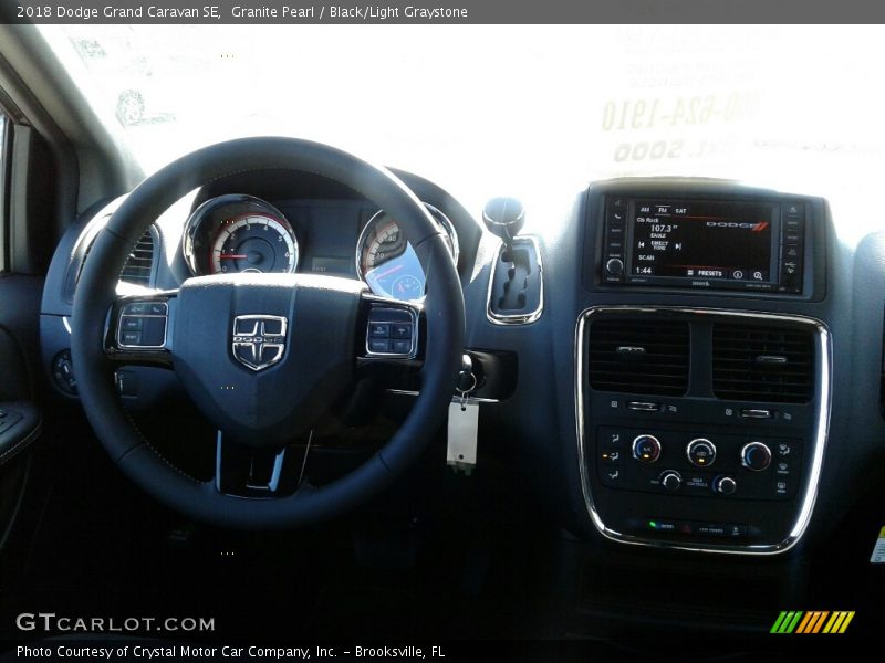 Granite Pearl / Black/Light Graystone 2018 Dodge Grand Caravan SE
