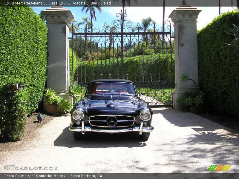 Black / Red 1959 Mercedes-Benz SL Class 190 SL Roadster