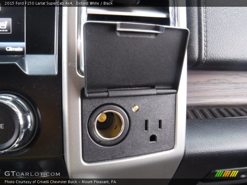 Oxford White / Black 2015 Ford F150 Lariat SuperCab 4x4