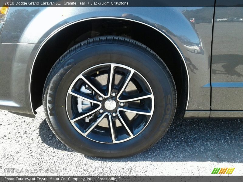 Granite Pearl / Black/Light Graystone 2018 Dodge Grand Caravan SE