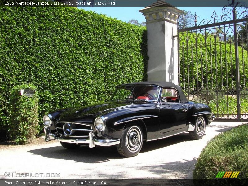 Black / Red 1959 Mercedes-Benz SL Class 190 SL Roadster