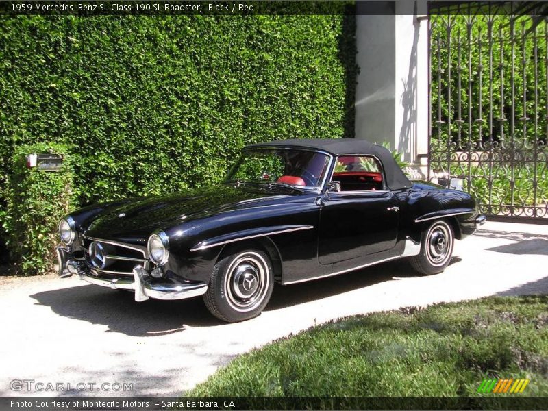 Black / Red 1959 Mercedes-Benz SL Class 190 SL Roadster