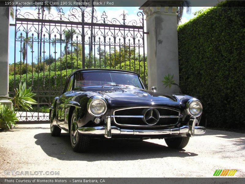 Black / Red 1959 Mercedes-Benz SL Class 190 SL Roadster