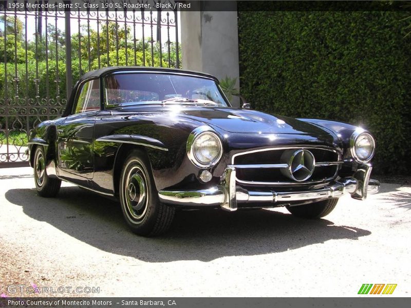 Black / Red 1959 Mercedes-Benz SL Class 190 SL Roadster