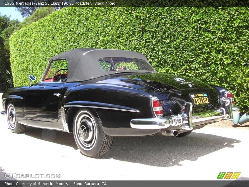 Black / Red 1959 Mercedes-Benz SL Class 190 SL Roadster