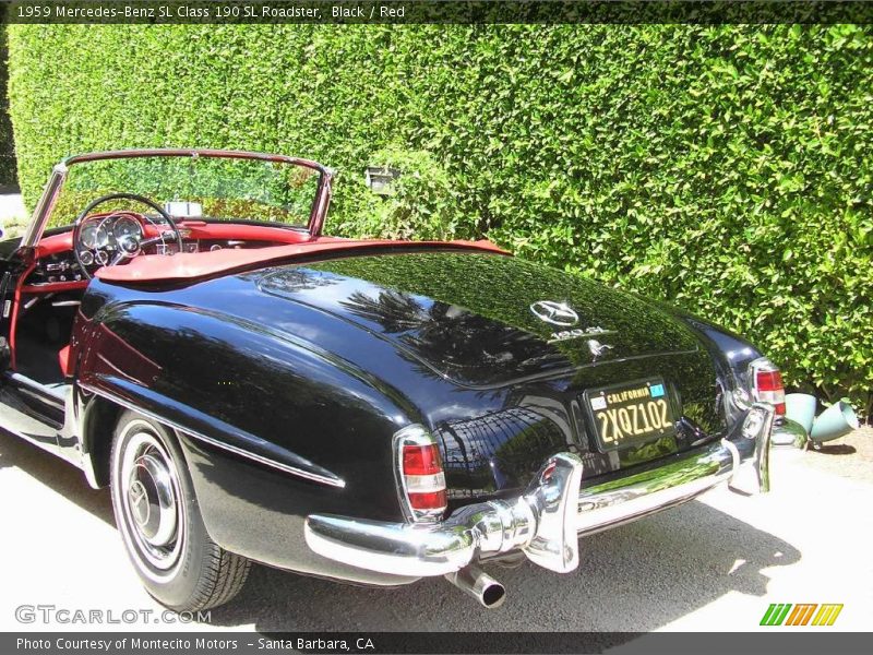 Black / Red 1959 Mercedes-Benz SL Class 190 SL Roadster