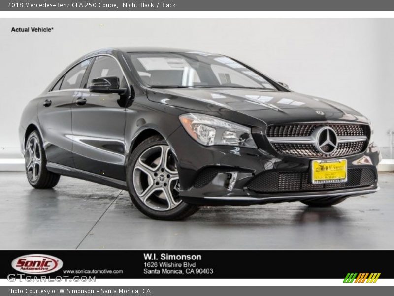 Night Black / Black 2018 Mercedes-Benz CLA 250 Coupe