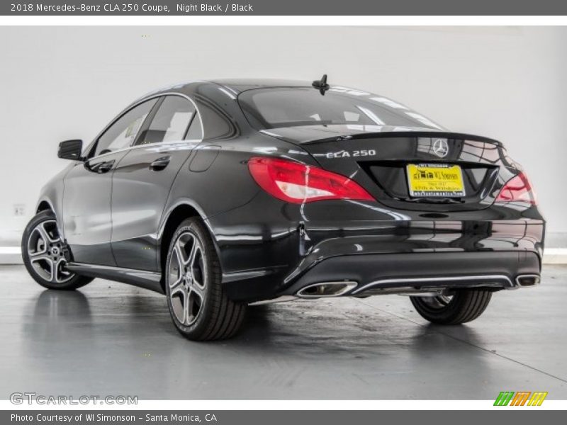 Night Black / Black 2018 Mercedes-Benz CLA 250 Coupe