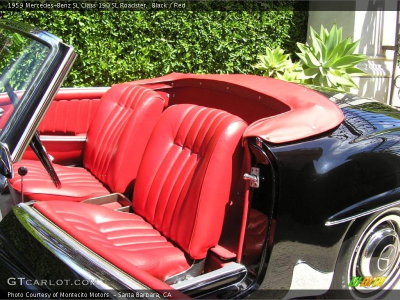 Black / Red 1959 Mercedes-Benz SL Class 190 SL Roadster