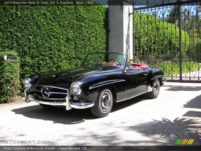Black / Red 1959 Mercedes-Benz SL Class 190 SL Roadster