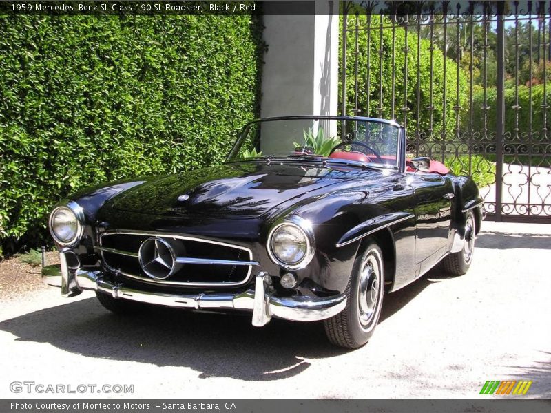 Black / Red 1959 Mercedes-Benz SL Class 190 SL Roadster