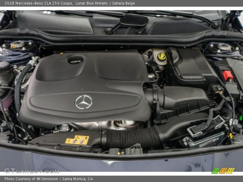 Lunar Blue Metallic / Sahara Beige 2018 Mercedes-Benz CLA 250 Coupe