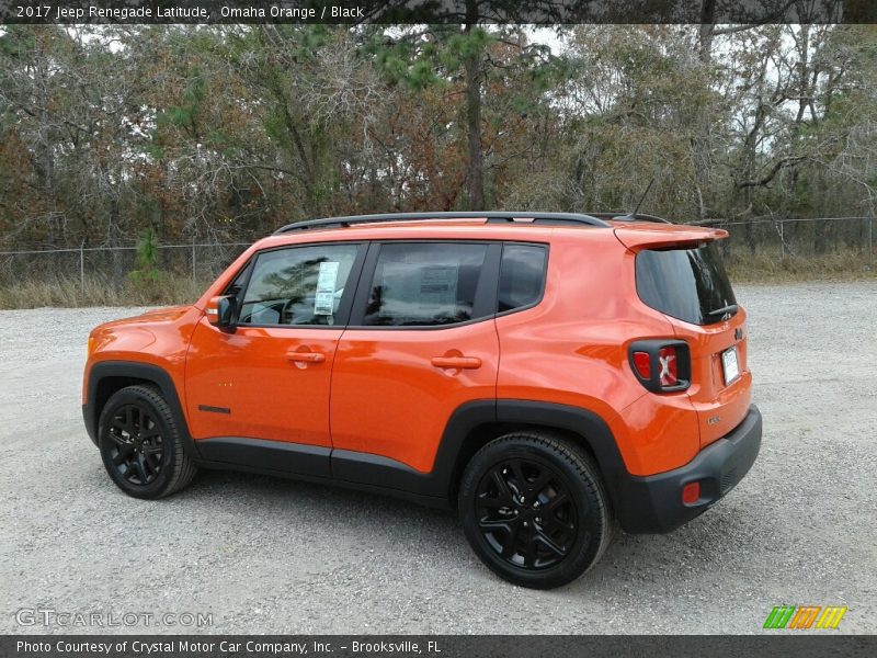 Omaha Orange / Black 2017 Jeep Renegade Latitude