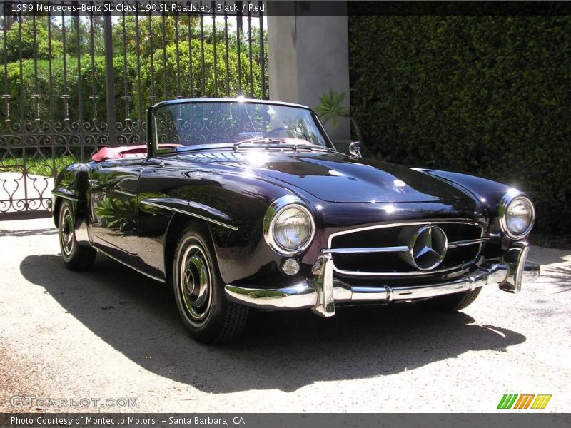 Black / Red 1959 Mercedes-Benz SL Class 190 SL Roadster