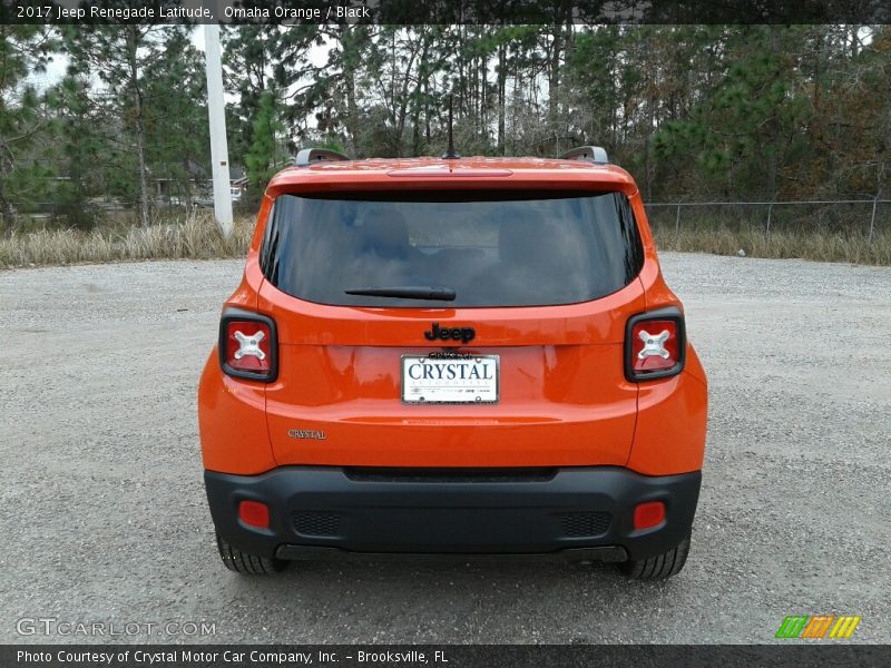 Omaha Orange / Black 2017 Jeep Renegade Latitude