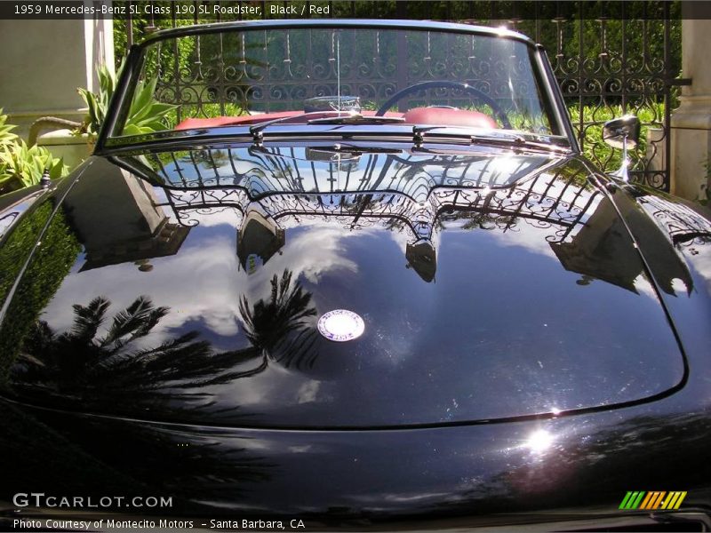 Black / Red 1959 Mercedes-Benz SL Class 190 SL Roadster