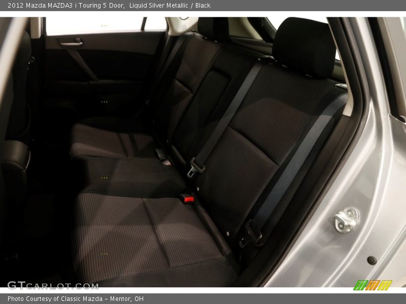 Liquid Silver Metallic / Black 2012 Mazda MAZDA3 i Touring 5 Door