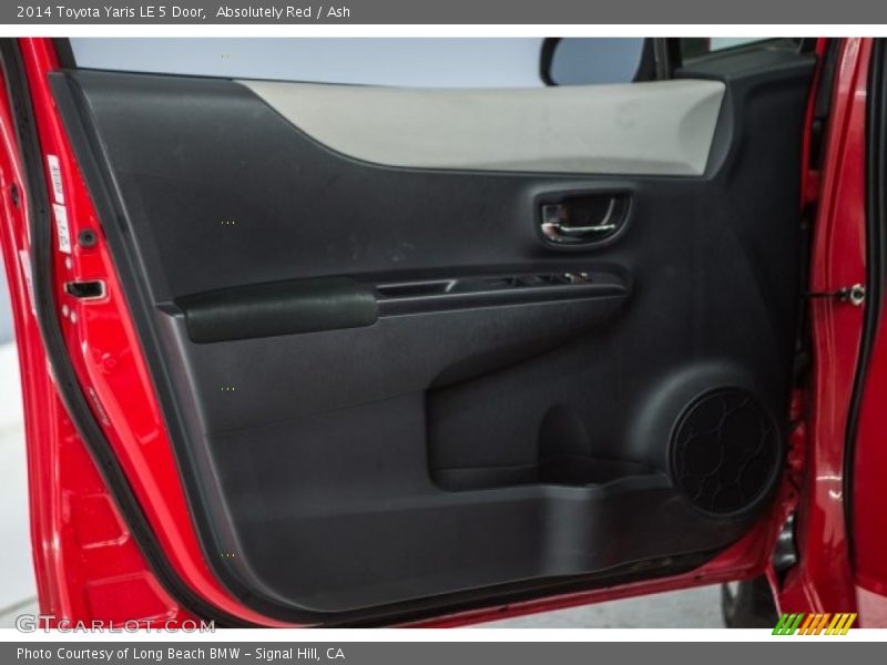 Absolutely Red / Ash 2014 Toyota Yaris LE 5 Door