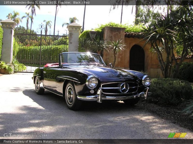 Black / Red 1959 Mercedes-Benz SL Class 190 SL Roadster