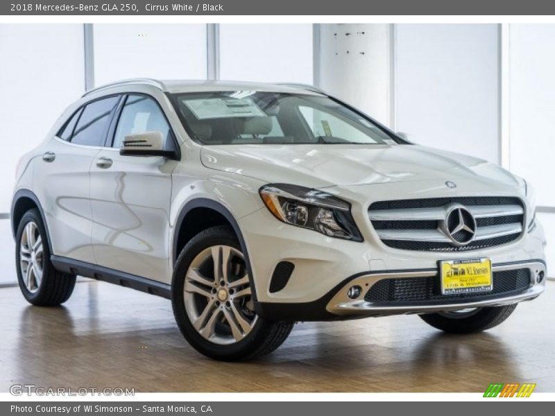 Cirrus White / Black 2018 Mercedes-Benz GLA 250