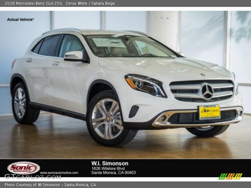 Cirrus White / Sahara Beige 2018 Mercedes-Benz GLA 250