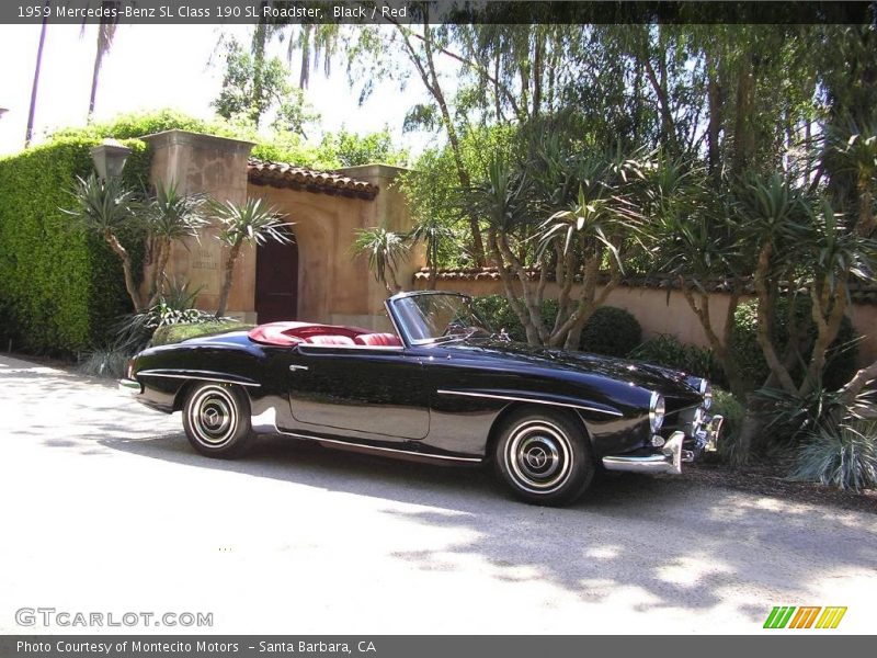 Black / Red 1959 Mercedes-Benz SL Class 190 SL Roadster
