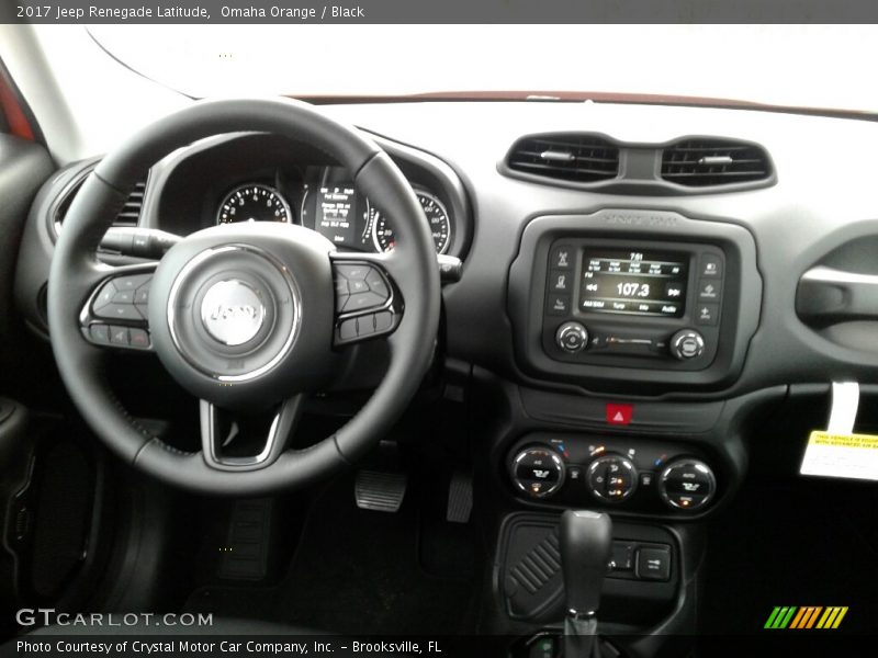 Omaha Orange / Black 2017 Jeep Renegade Latitude