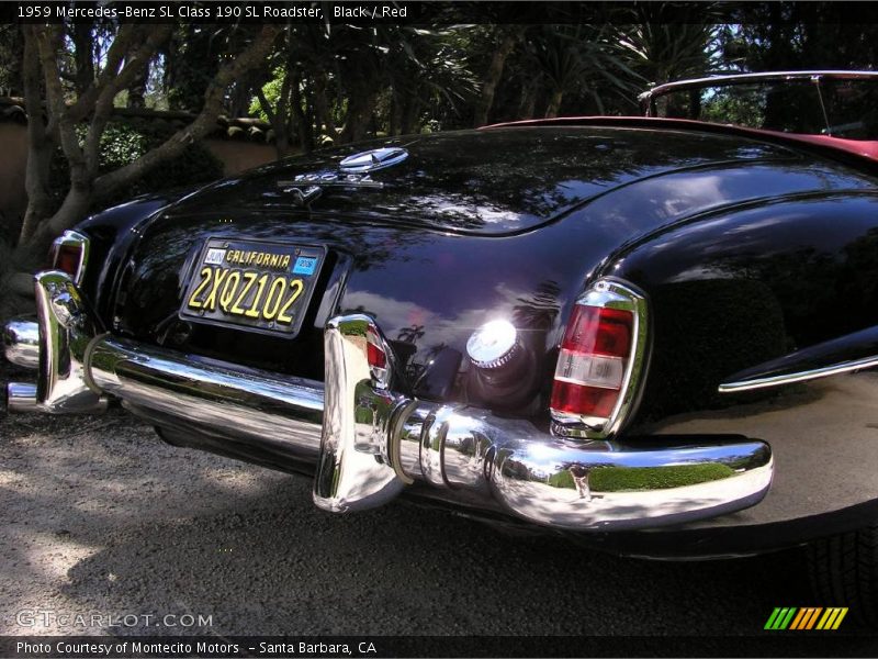 Black / Red 1959 Mercedes-Benz SL Class 190 SL Roadster