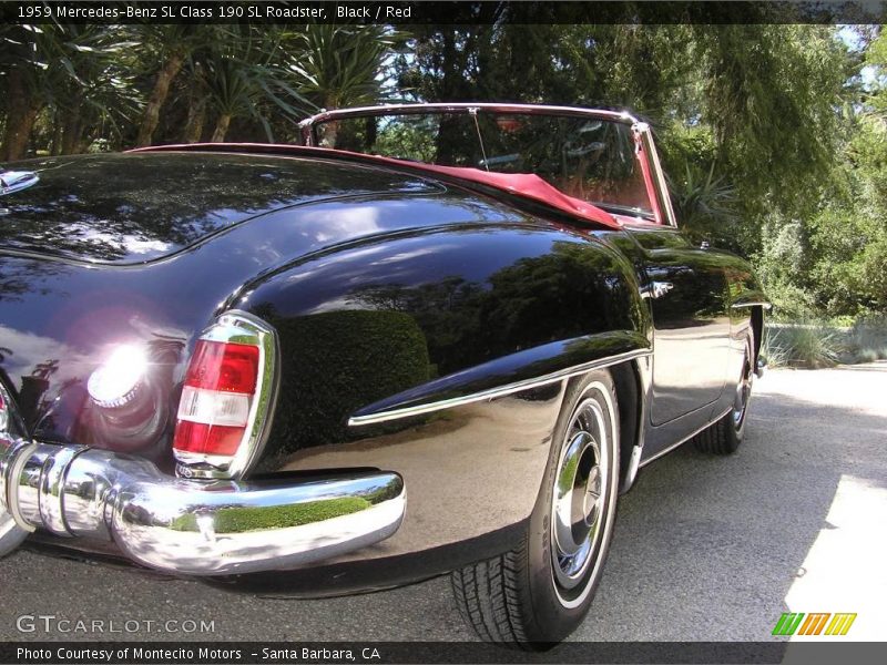 Black / Red 1959 Mercedes-Benz SL Class 190 SL Roadster