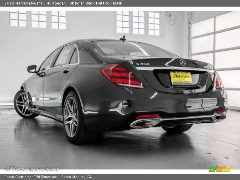 Obsidian Black Metallic / Black 2018 Mercedes-Benz S 450 Sedan