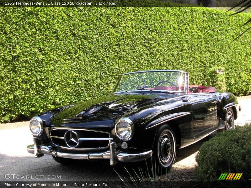 Black / Red 1959 Mercedes-Benz SL Class 190 SL Roadster