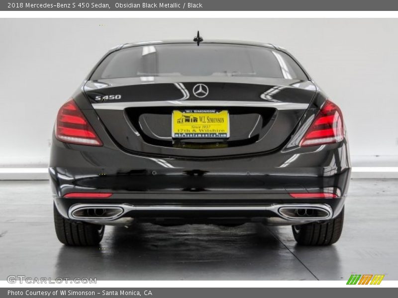 Obsidian Black Metallic / Black 2018 Mercedes-Benz S 450 Sedan
