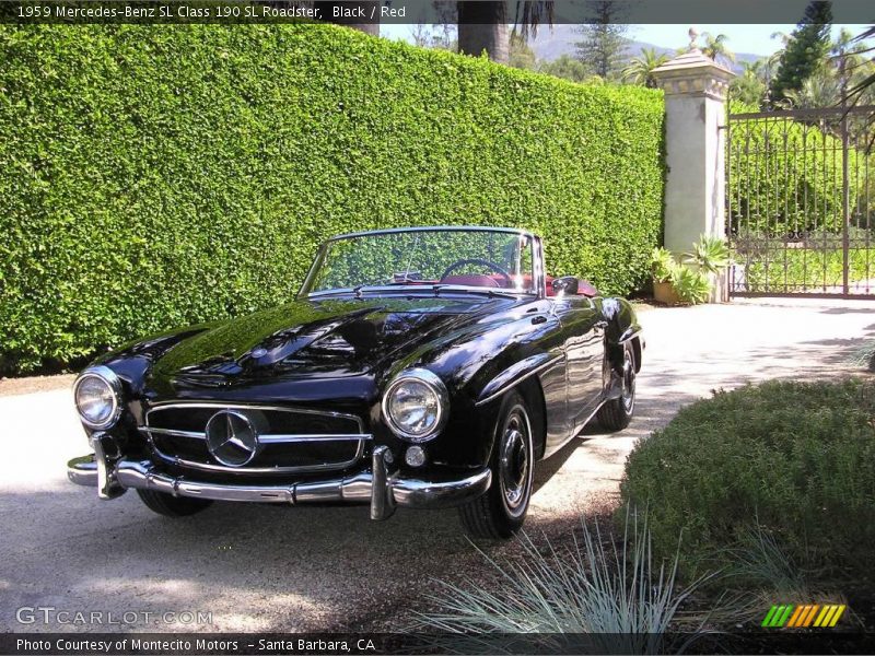 Black / Red 1959 Mercedes-Benz SL Class 190 SL Roadster