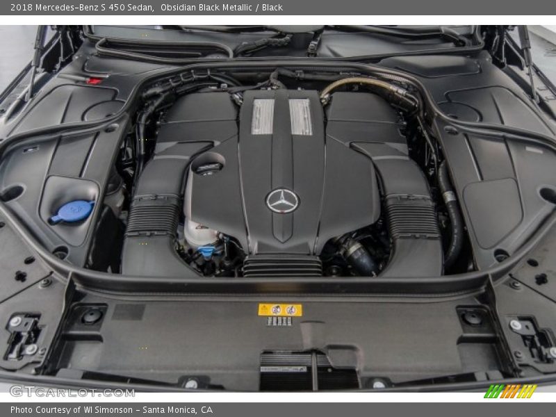 Obsidian Black Metallic / Black 2018 Mercedes-Benz S 450 Sedan