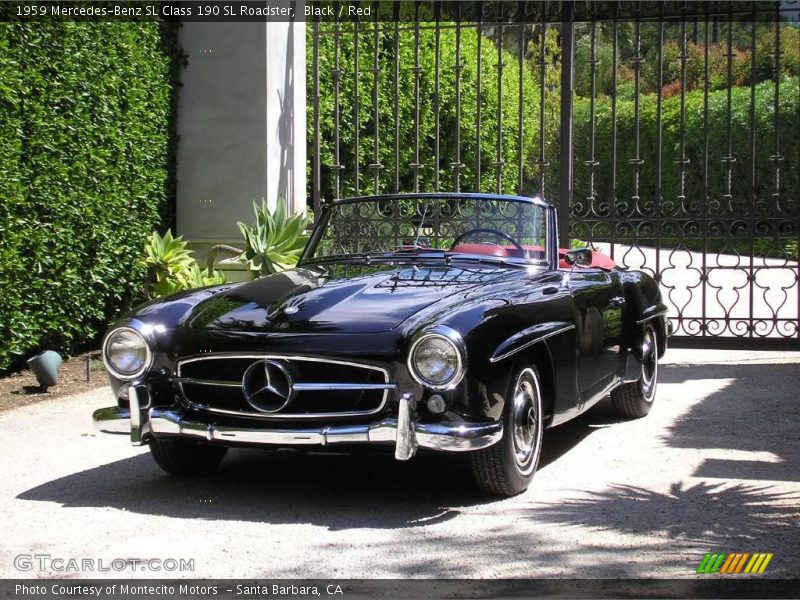 Black / Red 1959 Mercedes-Benz SL Class 190 SL Roadster