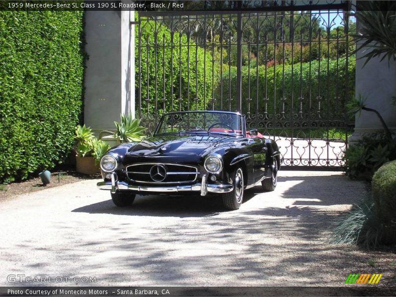 Black / Red 1959 Mercedes-Benz SL Class 190 SL Roadster