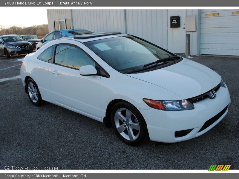Taffeta White / Ivory 2008 Honda Civic EX Coupe