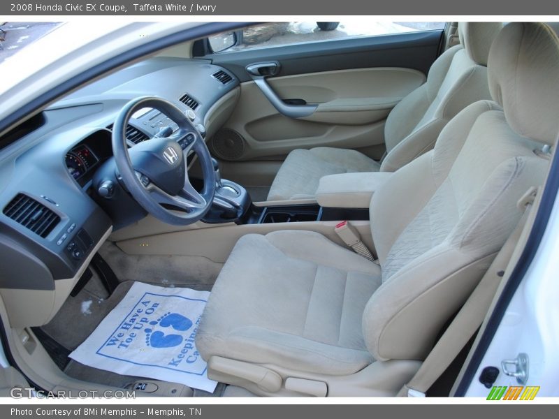 Taffeta White / Ivory 2008 Honda Civic EX Coupe