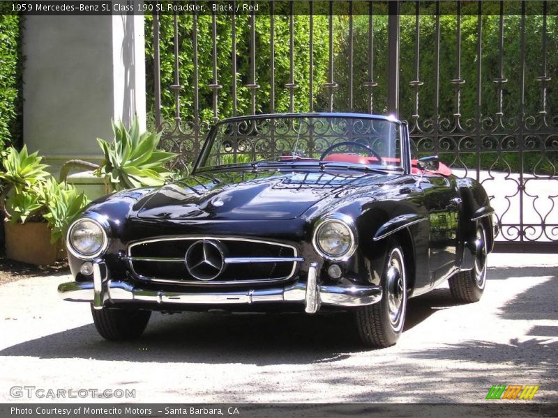 Black / Red 1959 Mercedes-Benz SL Class 190 SL Roadster