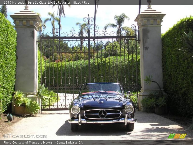 Black / Red 1959 Mercedes-Benz SL Class 190 SL Roadster