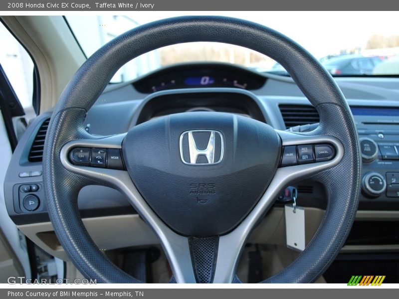 Taffeta White / Ivory 2008 Honda Civic EX Coupe