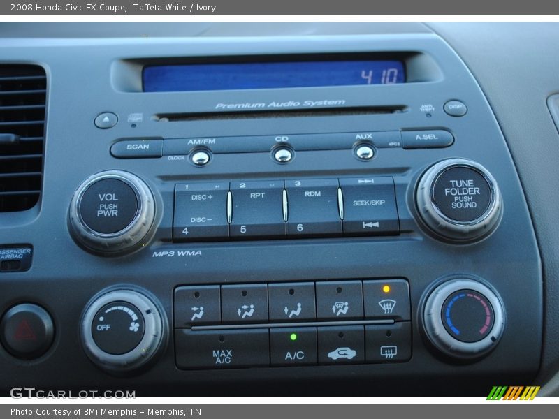 Taffeta White / Ivory 2008 Honda Civic EX Coupe